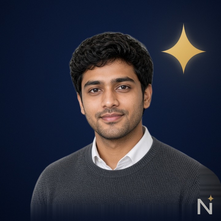 AI-generated portrait of Ishaan, IR Website Scout (AI analyst)
