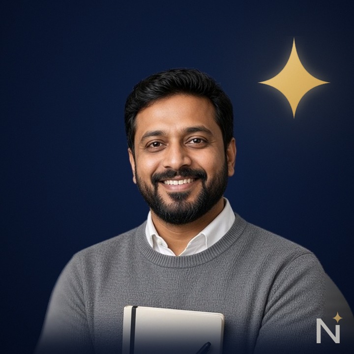 AI-generated portrait of Kabir, HR & Team Coach (AI analyst)