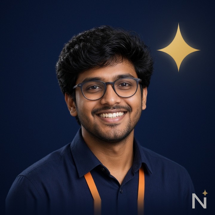 AI-generated portrait of Vikram, News Analyst (AI analyst)